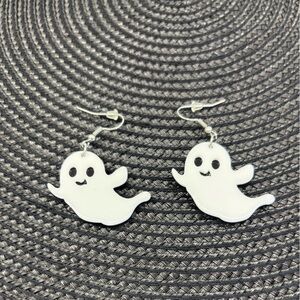 Cute Dangling Halloween Ghost Earrings